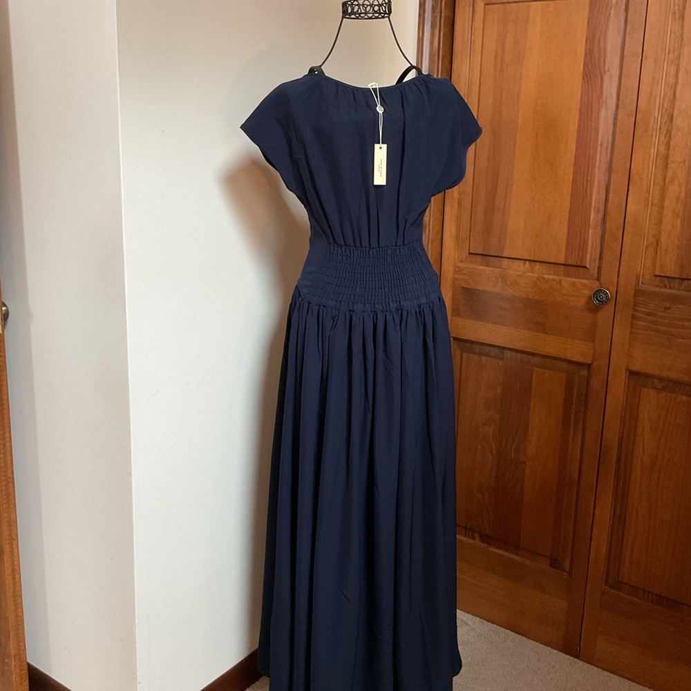 Max Studio Dark Blue Maxi Dress, XS - Picture 3 of 5